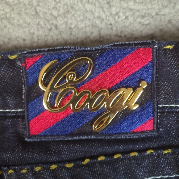 Googi Jeans Womens Size 3/4 Blue (29x32.5) Embroidered Detailed Denim - Picture 8 of 16